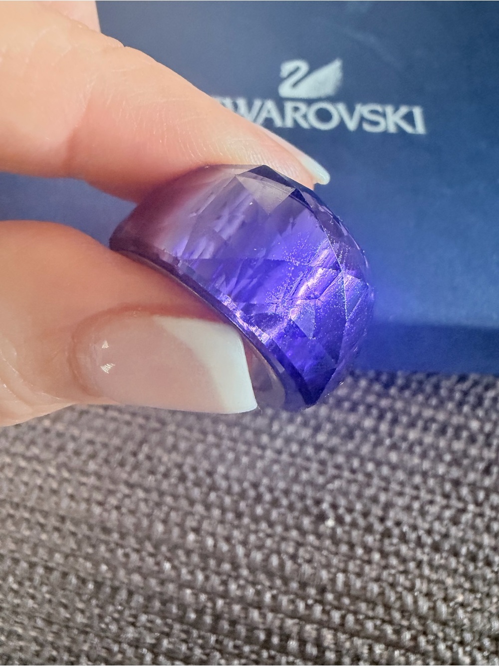 Swarovski Purple Nirvana Petite Ring - Picture 5 of 10